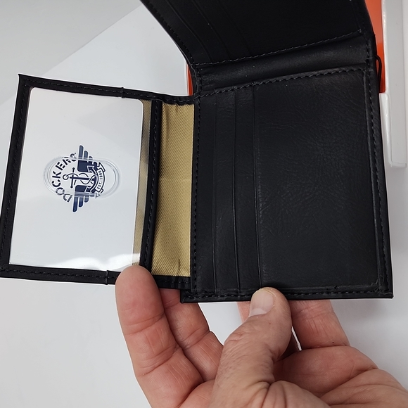 DOCKERS HANDCRAFTED MENS BLACK WALLET - Picture 8 of 10